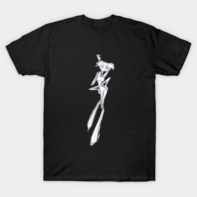 Angel Dust from Hazbin Hotel T-Shirt by kabaryangbaik